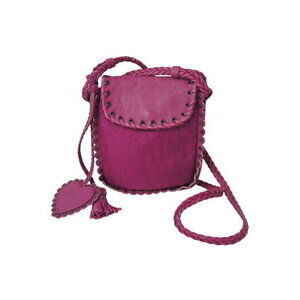 Christian Dior Shoulder Bag Trotter Pink Canvas Leather